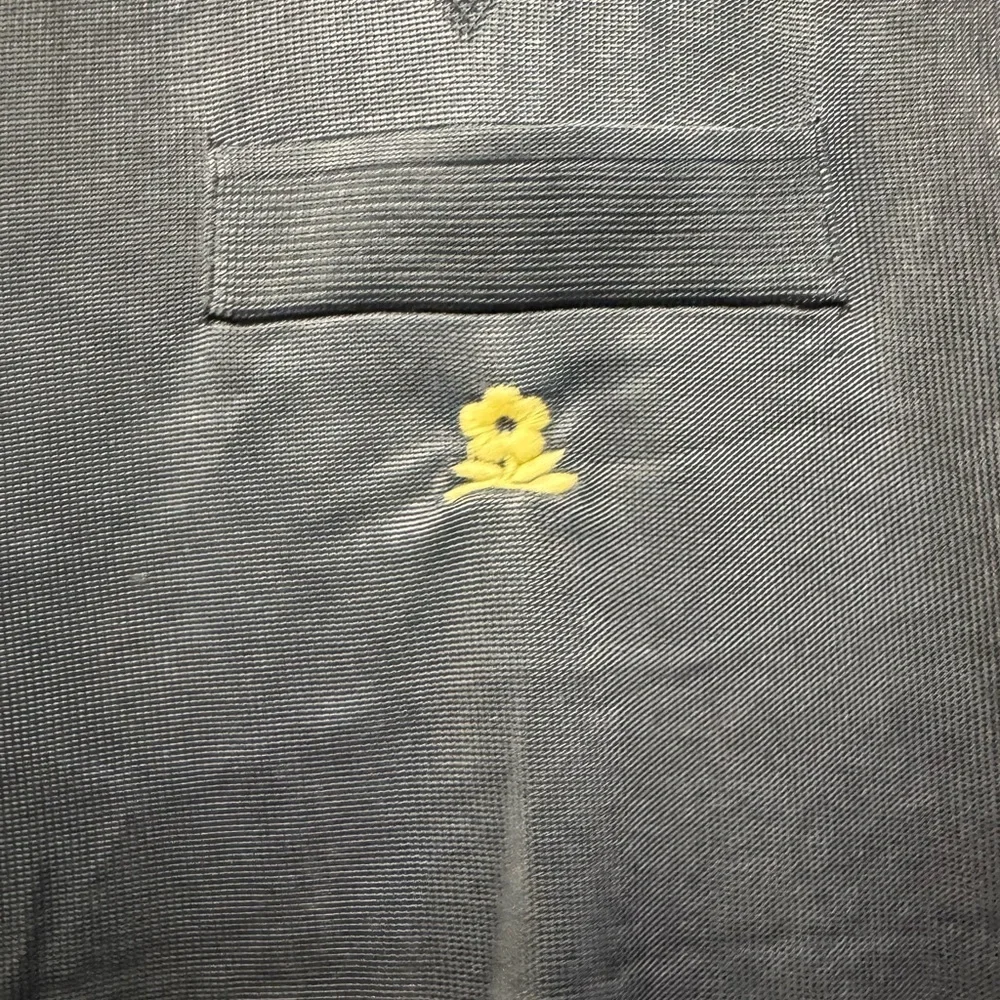 Montagut Paris Navy Polo Shirt Size 7 Mens Luxury Tennis Pocket